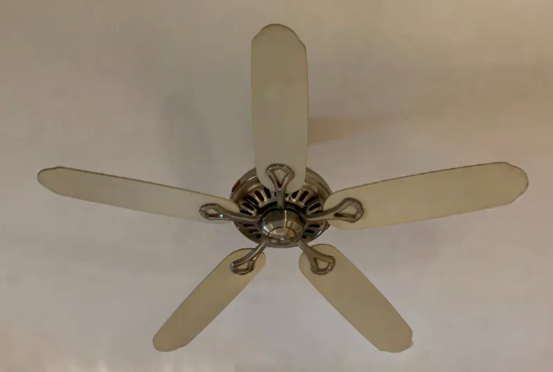 A ceiling fan.
